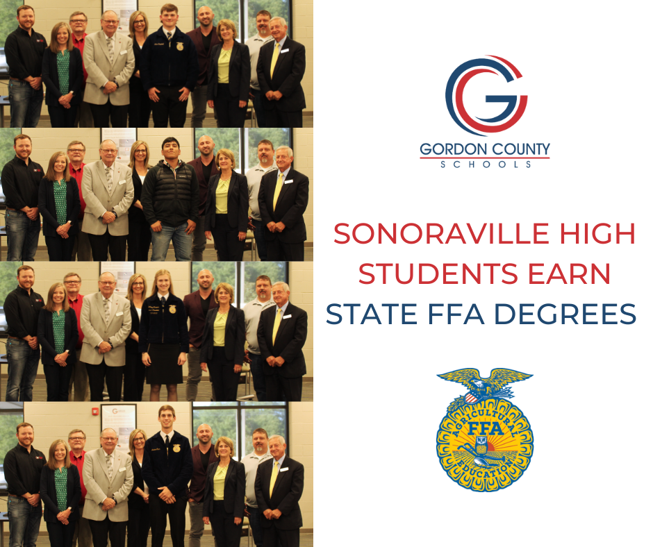 Students Pictures with Gordon County Schools Board Members