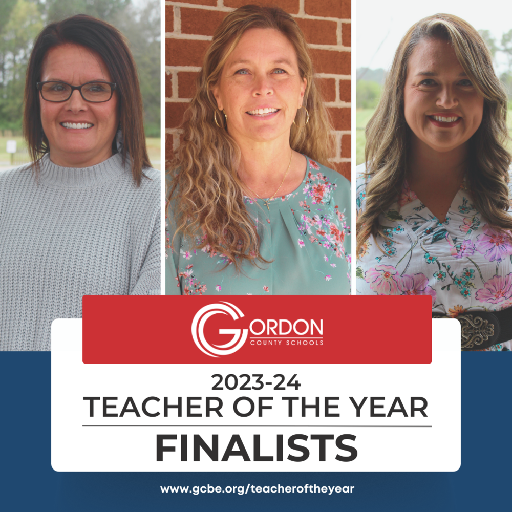 gordon county schools teachers of the year - finalists - headshots