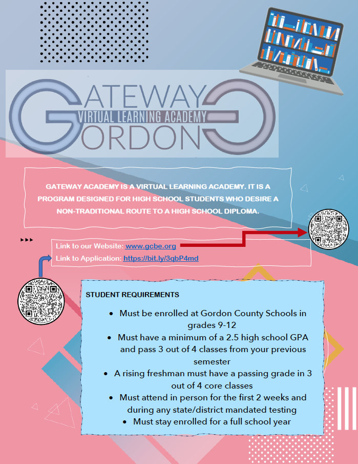 Gateway Gordon Virtual Learning Academy - Registration Flyer