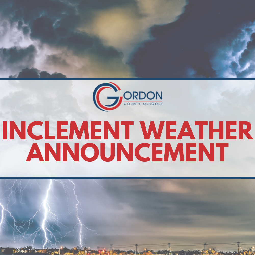 INCLEMENT WEATHER ANNOUNCEMENT